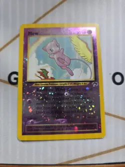 Pokemon TCG Vintage Mew 1/18 Southern Islands Reverse Holo Card With Holo Swirl - Image 2