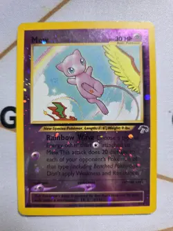 Pokemon TCG Vintage Mew 1/18 Southern Islands Reverse Holo Card With Holo Swirl - Image 4