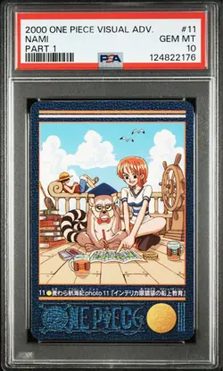 【U.S./DDP】ONE PIECE Card PSA10 One Piece Visual Adventure Nami No.11 - Image 1