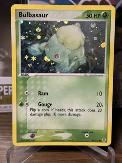 Pokemon TCG 2004 Bulbasaur Reverse Holo Card 55/112 Fire Red Leaf Green - Image 1