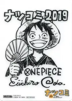 PREORDER Luffy Japanese One Piece Natsucomi Eiichiro Oda 2019 Shitajiki Card 6" - Image 1