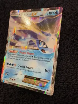 Pokemon Aurorus EX Promo XY102 Full Art Holo Basic HP180 Ancient Pokemon Card - Image 2
