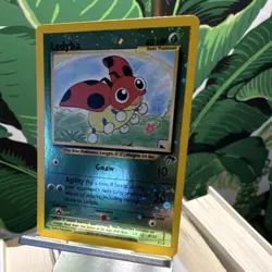 Pokemon Ledyba Southern Islands Promo Reverse Holo 40 HP Basic 07/18 Card - Image 2