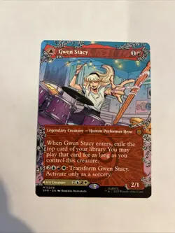 Gwen Stacy Borderless Nonfoil Card #0209 MTG - Image 1
