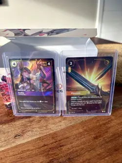 Riposte + Irelia Graceful Card Riftbound Spiritforged League Of Legends - Image 1