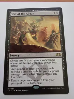Will of the Abzan (NM) #31 Tarkir: Dragonstorm Commander Magic card MTG - Image 1