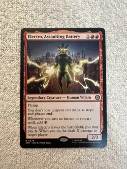 Magic - Electro, Assaulting Battery #76 - SPM - Red - Rare - NM - Marvel - Image 1