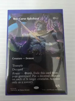 Rot-Curse Rakshasa (Borderless) #339 (Foil) Tarkir Dragonstorm - Image 1