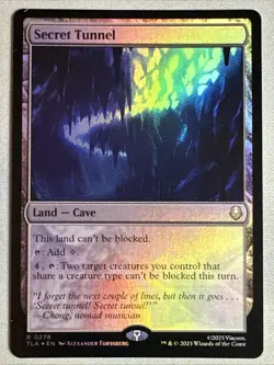 MTG / Secret Tunnel / TLA / #278 / FOIL / Rare / NM - Image 1