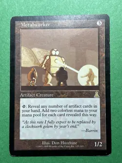 Magic: The Gathering -Metalworker- Urza's Destiny MTG Rare (HP) - Image 1