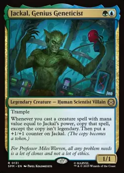 1 x Jackal, Genius Geneticist - Foil - Marvel's Spider-Man - NM-Mint - MTG - Image 1