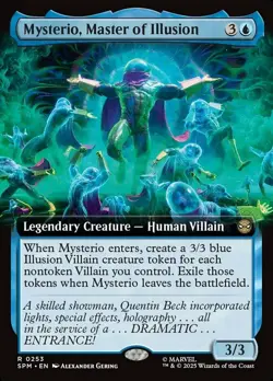 1 x Mysterio, Master of Illusion - Foil - Extended Art - Marvel's Spider-Man - L - Image 1