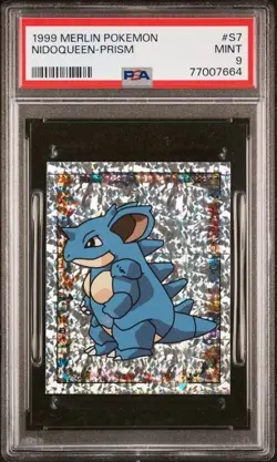 1999 Merlin Pokemon #S7 Nidoqueen Prism PSA 9 MT - Image 1