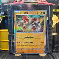 Groudon Paradox Rift Holo Pokemon TCG 093/182 Scarlet & Violet SV04 Rare - Image 1