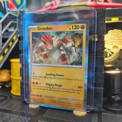 Groudon Paradox Rift Holo Pokemon TCG 093/182 Scarlet & Violet SV04 Rare - Image 2