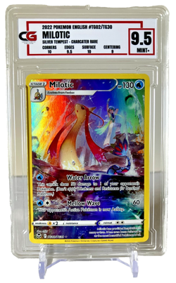 Pokemon Milotic TG02/TG30 Silver Tempest Trainer Gallery Full Art Holo 9.5 MINT - Image 1