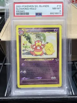 Pokemon Southern Islands Slowking Reverse Holo Promo PSA 8 14/18 English 2001 - Image 1