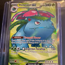 Pokemon Venusaur ex 182/165 S&V 151 Ultra Rare Full Art Holo NM/M, no scratches! - Image 3