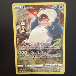 Pokemon Card Snorlax TG10/TG30 Lost Origin Trainer Gallery Holo - Image 1