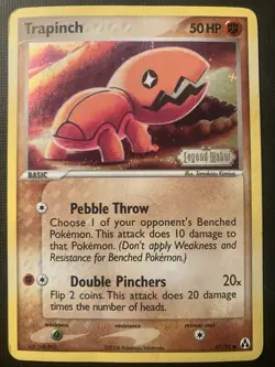 Trapinch 67/92 Pokemon Ex Legend Maker 2006 Reverse Holo Stamped HP/CREASED/DMG - Image 1
