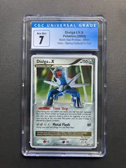 2009 Pokemon Black Star Promos DP37 Dialga Lv X CGC 7 Near Mint - Image 1