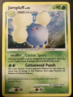 Jumpluff 11/132 Pokemon Diamond & Pearl Secret Wonders 2007 Holo LP - Image 1