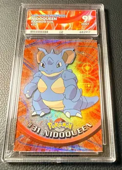 Topps Pokemon TV Animation Series 1 Rainbow Holo Foil ACE 9 #31 Nidoqueen - Image 1