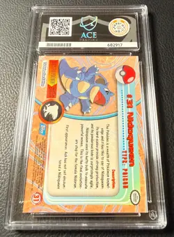 Topps Pokemon TV Animation Series 1 Rainbow Holo Foil ACE 9 #31 Nidoqueen - Image 2
