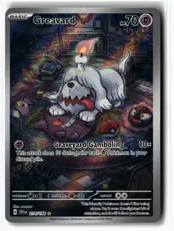 Greavard ⭐ 214/198 Holo Illustration Rare Scarlet & Violet 2023 Pokemon NM - Image 1