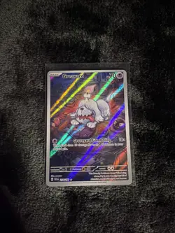 Pokemon TCG Greavard Scarlet & Violet Base Set Holo Card 214/198 Illustration - Image 1