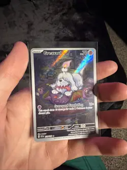 Pokemon TCG Greavard Scarlet & Violet Base Set Holo Card 214/198 Illustration - Image 4