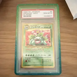 Nintendo Venusaur 1998 Holo CD Promo Rare PSA 10 Japanese Pokemon TCG #003 - Image 1