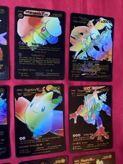 Black And Gold Rainbow Pokemon Cards X20 Inteleon Rillaboom Blaziken + More UB83 - Image 4