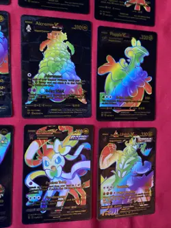 Black And Gold Rainbow Pokemon Cards X20 Inteleon Rillaboom Blaziken + More UB83 - Image 5