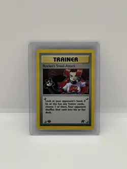 Pokemon First Edition Rocket's Sneak Attack Holo Trainer 16/82 - Image 1