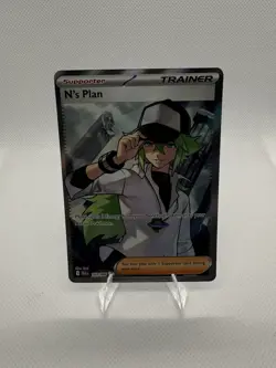 N’s Plan 163/086 ULTRA RARE FULL ART Pokemon S&V BLACK BOLT ENGLISH - Image 1