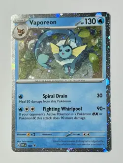 Pokemon TCG - Vaporeon - SVP 168 - 2025 S&V: Black Star Promo - Cosmo Holo - Image 3