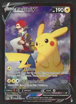 Pokemon Pikachu V TG16/TG30 Full Art Ultra Rare Lost Origin Near Mint NM - Image 1