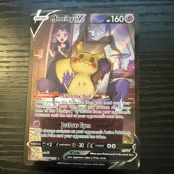 Mimikyu v TG16/TG30 Sword & Shield Brilliant Stars Holo Secret Rare Pokemon TCG - Image 1