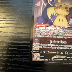 Mimikyu v TG16/TG30 Sword & Shield Brilliant Stars Holo Secret Rare Pokemon TCG - Image 3
