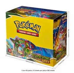 pokemon booster box TCG sword shield evolving skies 360 pcs,36 pack box - Image 1