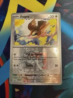 Pokemon Pidgey 16/165 League Reverse Holo Play Stamped SV 151 Master Set - Image 1