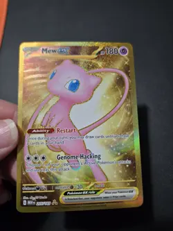 Mew ex 205/165 Sv: Scarlet & Violet 151 Holo Pokemon Gold TCG - Image 3