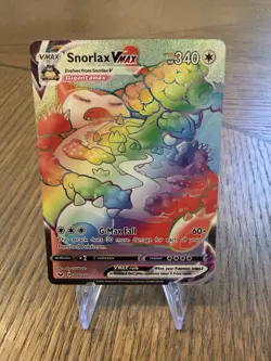 Pokemon Card Lot Pi Snorlax VMAX 142/202, Rainbow Snorlax 206/202 - Image 2