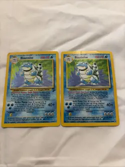 Lot Of 2 Pokemon Blastoise Holo Base Set 2/102 And 2/130 - Image 1