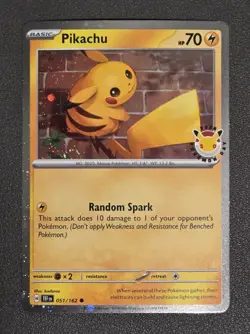 Pikachu 051/162 - Pokemon Day 2026 Stamped 30th Anniversary Cosmos - Near Mint - Image 1