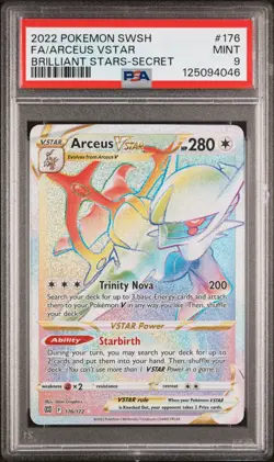 Pokemon Arceus VSTAR (Secret) 176/172 Swsh09: Brilliant Stars - PSA 9 - Image 1