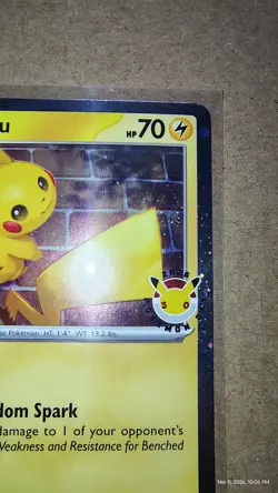 Pikachu (Pokemon Day 2026) 051/162 Stamped PROMO - Image 3