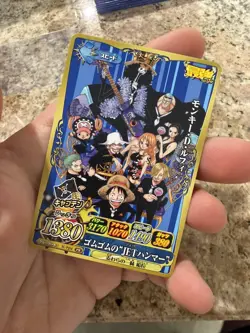 2012 ONE PIECE ONEPY BERRY MATCH IC PROMO MONKEY D. LUFFY SAIKYO-JUMP - Image 1