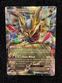 Pokemon Giratina EX Ultra Rare XY Ancient Origins Full Art Holo HP170 57/98 - Image 1